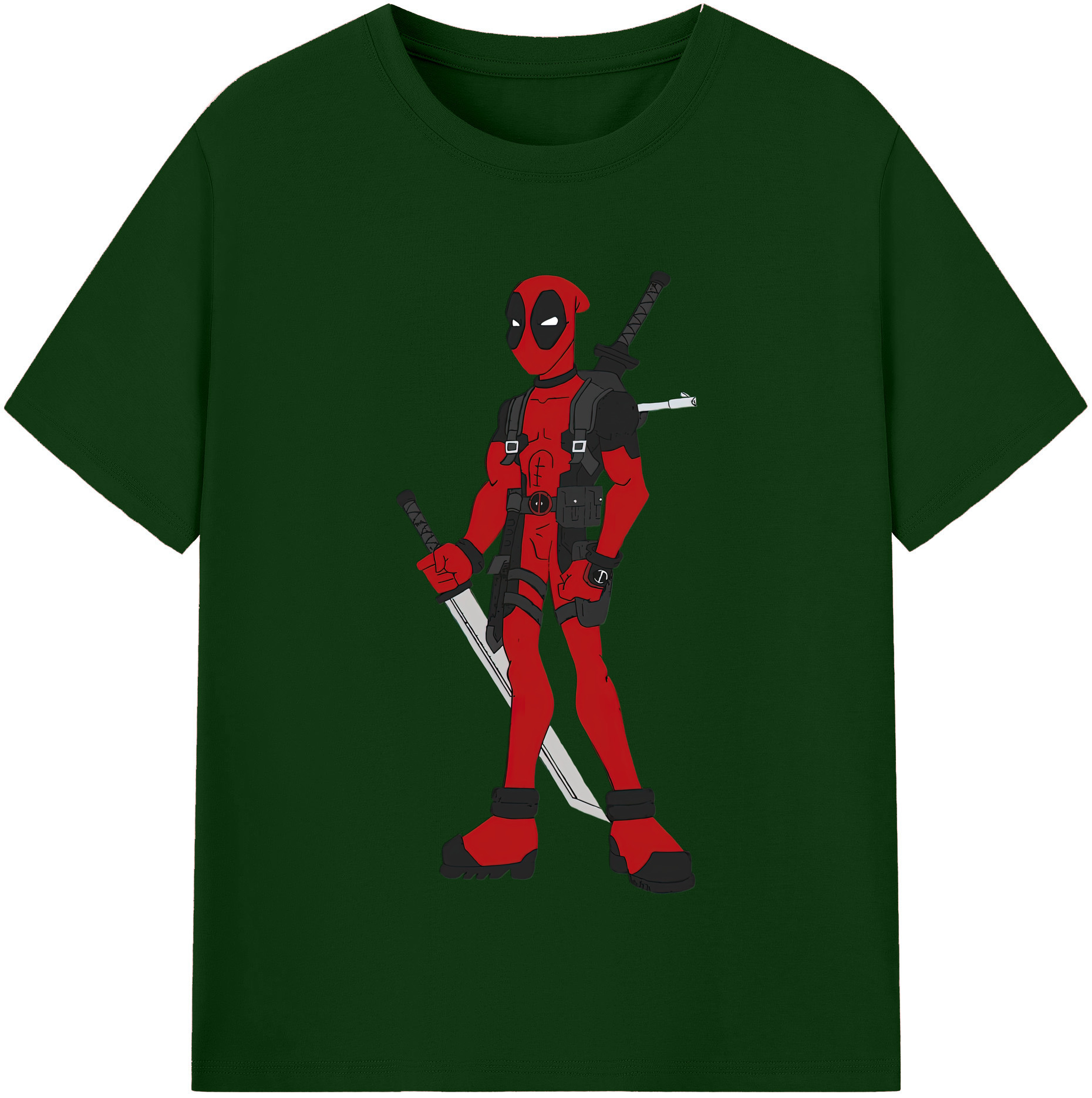 （画像用） Deadpool デッドプール 綿100％半袖Tシャツ（フロントプリント）